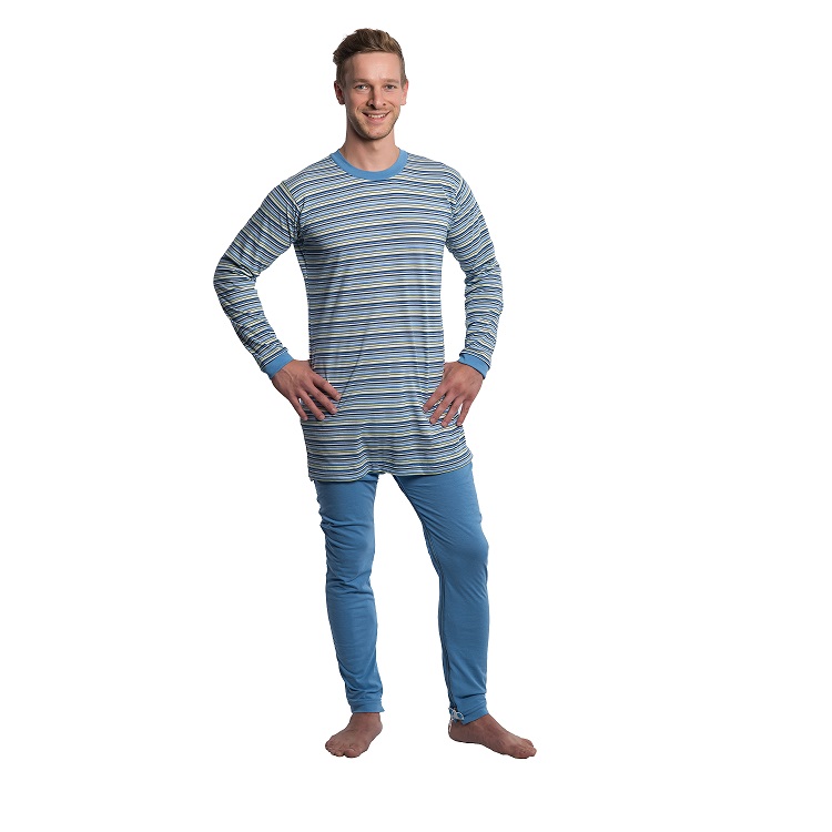 Suprima Pyjama-Pflegeoverall  Schlafanzug Einteiler, hellblau S