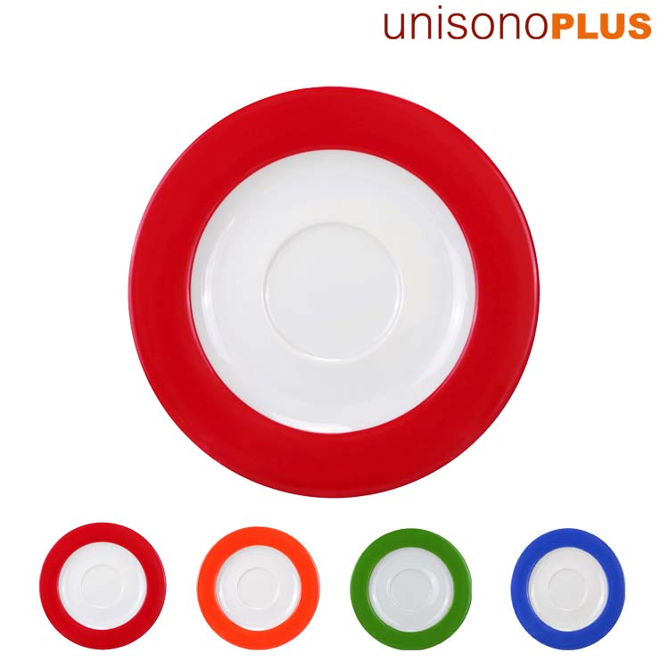 unisonoPLUS Untertasse für stapelbare Tasse - farbige Fahne