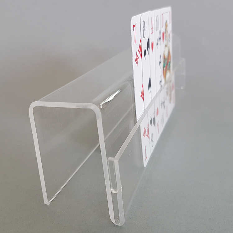 Spielkartenhalter transparent