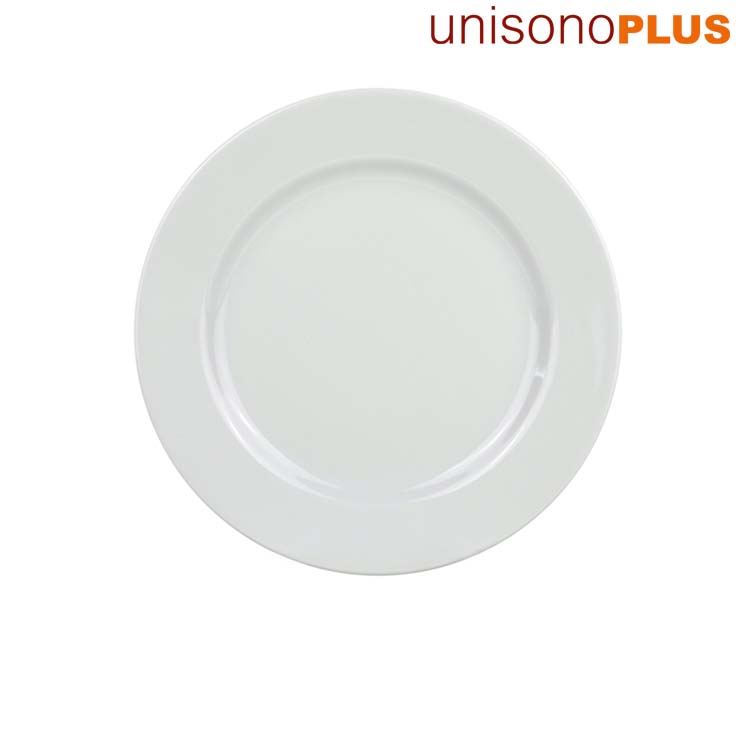 unisonoPLUS Dessert-/Frühstücksteller Porzellan, flach 21 cm  weiß